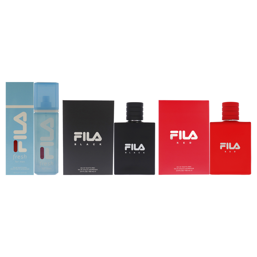 Fila Kit by Fila for Men 3 Pc Kit 3.4oz EDT Spray